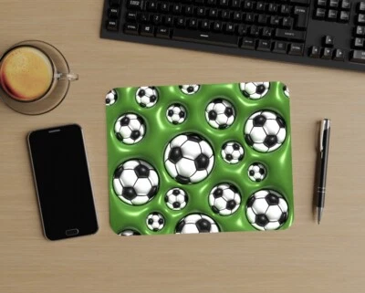 Mouse Pad 005 "Soccer" - Green/Black/White - MICKLAT Computer Gift Flowers - Image 1 of 2