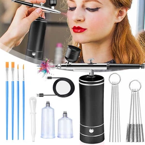 Airbrush System with Compressor Spray Gun Kit for Paint Tattoo Nail Art Handheld - Bild 1 von 14