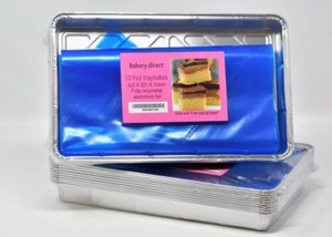Bakery Direct Large Foil Food Tray Bake Containers Aluminium Recyclable 12 x 8"  - Picture 1 of 2