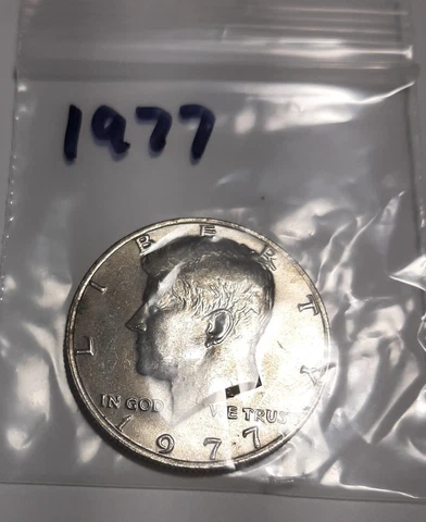 1977 Kennedy Half Dollar, Circulated but NICE ! Cover