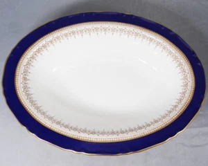 REGENCY COBALT Royal Worcester Open Vegetable Bowl NEW NEVER USED made England - Picture 1 of 6