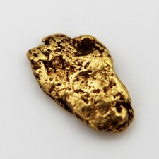Pepita De Oro Natural 0.168 G Alaska Con Certificado De Autenticidad Gold Nugget
