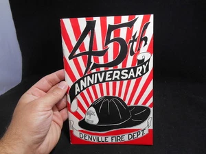 Rare Vintage 1971 45th Anniversary Denville NJ Fire Dept Photo Souvenir Book - Picture 1 of 1