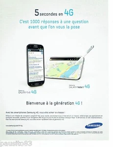 PUBLICITE ADVERTISING 116  2013  Samsung  smartphone GALAXY S  4g - Imagen 1 de 1