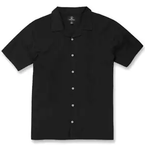 VOLCOM Men's S/S Button Shirt BARACOSTONE - Black - Medium - NWT - Picture 1 of 2