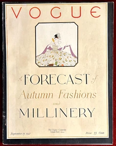 Vogue Magazine ~ September 15, 1921 ~ Reinaldo Luza De Meyer Molyneux - Imagen 1 de 15