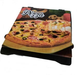 Pizzakarton Delicious Pizzabox Kraftpappe Stabil 33x33x4cm 100-200St - Bild 1 von 4