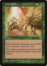 Lure of Prey Mirage HEAVILY PLD Green Rare MAGIC THE GATHERING MTG CARD ABUGames