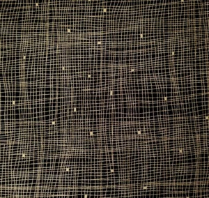 26" "Sparkle Suede" 100% Woven Cotton P&B Textiles Black Blender Metallic Gold - Picture 1 of 3