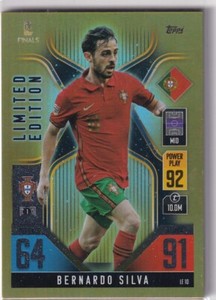 Topps Match Attax Nations League 2022 Le 10 Bernardo Silva Limited Edition