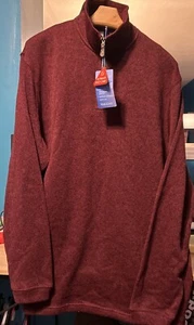 Haggar Men's Cool 18 Tec 1/4 Zip Pullover Quick Dry Long Sleeve Size XL/Tall NWT - Picture 1 of 13