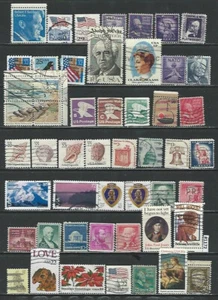 US Lot of 51 Used Stamps - Picture 1 of 1