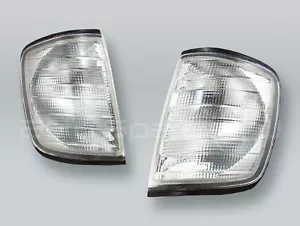 TYC Clear Corner Lights Parking Lamps PAIR fits 1985-1995 MB E-Class W124 - Picture 1 of 2