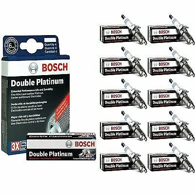 10 Double Platinum Spark Plugs Bosch For 2017 AUDI R8 V10-5.2L - Image 1 of 4