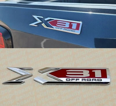  全新 2019 - 2024 GMC Sierra X 31 OFF 公路床徽章 84682662 原始设备制造商 Gen 黑色 红色 — 第 1/4 张图片