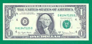 $1 1977-A 1 D/D BLOCK (w) CLEVELAND CU. P-4. - Picture 1 of 3
