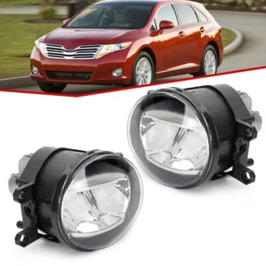 Pair LED Fog Light Driving Lamps For Toyota Venza 2009-2012 Corolla Camry Lexus - Foto 1 di 12