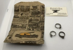 Vintage Silver Dollar City Gift Bag Paper Branson, MO & 3 Nail Rings - Picture 1 of 2