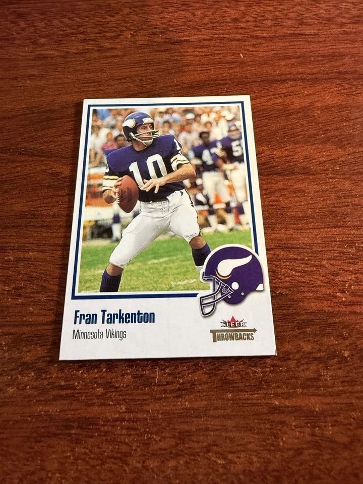 2002 Fleer Throwbacks #10 Fran Tarkenton HOF. EX/MT - Image 1 of 2
