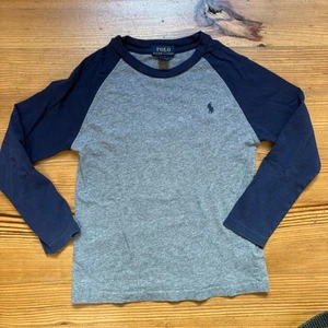 Polo Ralph Lauren gray navy long sleeve 3 shirt SIZE 6 - Picture 1 of 5