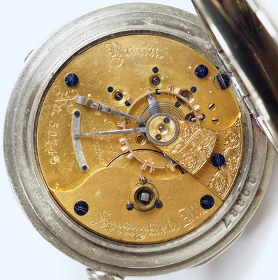 ILLINOIS BUNN RARE 15 JEWEL 18S KEYWIND MODEL 1 POCKET WATCH - Image 1 of 4