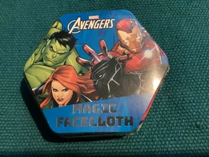 Nuevo con etiquetas Nuevo Toalla Mágica Franela Facecloth Marvel Vengadores Iron Man Hulk Viuda Negra - Imagen 1 de 4