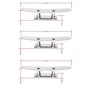 316 Stainless Steel Boat Mooring Cleat Available in Sizes 4 6" - Picture 1 of 26