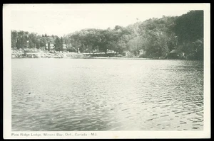 PINE RIDGE LODGE - MINER'S BAY, ONT POSTCARD - Picture 1 of 1