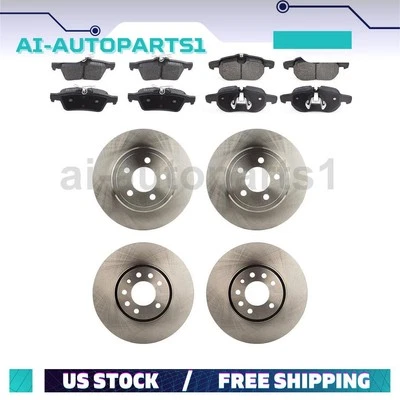 Kit de 6 rotores de freno delanteros traseros + pastillas de freno para Chevrolet Vectra 2003-2005 Foto 1 de 4