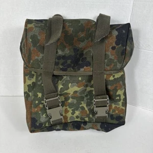 Schulze Brakel Rucksack German Canvas Military Field Bag Carry Buckle Camouflage - Picture 1 of 20