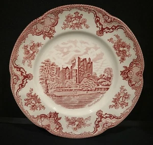 JOHNSON BROTHERS OLD BRITAIN CASTLES PINK DINNER PLATE 9 7/8" ENGLAND - Picture 1 of 4