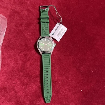 Lacoste Men's Watch 2011263 Tiebreaker Quartz Green Dial Rubber Band 43mm - Image 1 of 4