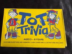 GAME: VINTAGE TOT TRIVIA 600+ QUESTIONS AND ANSWERS FLASH CARDS GAMES 1984 - Bild 1 von 8