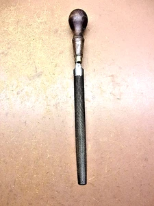 Vintage ARCADE Half Round File 9 5/8" Long Nicely Turned Wooden Handle FREE S/H! - Picture 1 of 9
