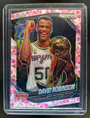 2024-25 Prizm Black David Robinson Legends Cherry Blossom Prizm #4/20 Spurs - Image 1 of 2