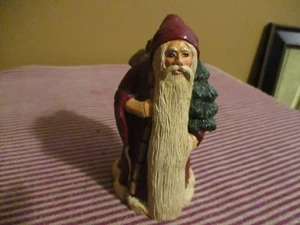INTAGE HANDPAINTED SIGNED AND DATED SANTA--5 1/4" TALL--VERY NICE - Picture 1 of 4