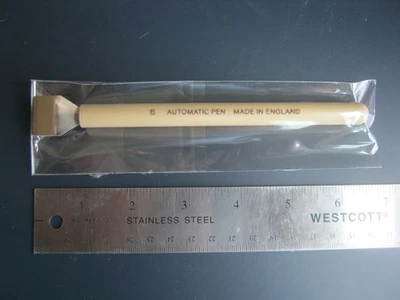 NUEVO Bolígrafo Automático Letras y Caligrafía Bolígrafo Talla Número 6 Hecho en Inglaterra Foto 1 de 2