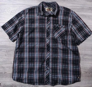 Camisa Mossy Oak Adulto X-Grande Negra A Cuadros Abotonada Informal Para Hombre - Imagen 1 de 7