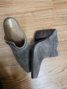 Sam Edelman Alison Stiefel Wildleder Pantoletten hinten offen Knöchel olivgrün Damengröße 7 - Bild 1 von 4