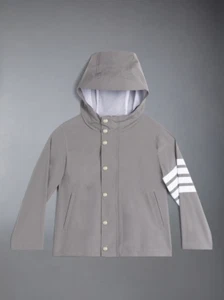 Thom Browne Childrens Hooded Rain Jacket In Ripstop Size 10 NWT $920 MSRP - Picture 1 of 13