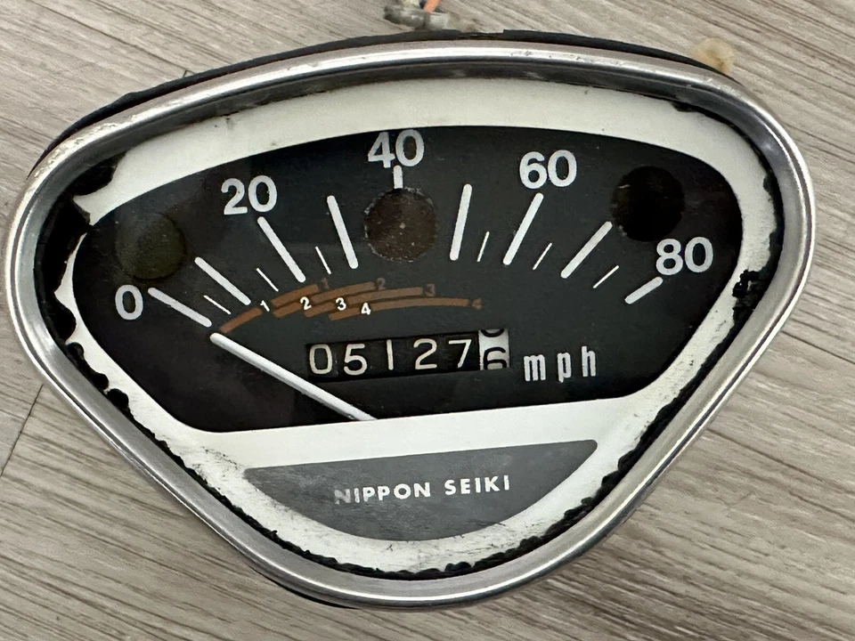 Velocímetro/odómetro Nippon Seiki 1969 Honda CT90 Trail 90 OEM Foto 1 de 4