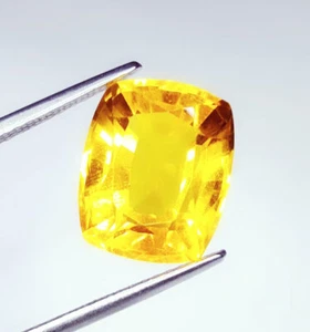 Untreated 8-10 Ct Certified Loose Gemstone Yellow Citrine Transparent Gems C092 - Picture 1 of 11