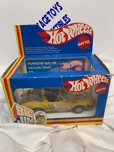 Vintage Hotwheels Big Jim Yellow Porsche Racing Team MiB Mattel 1981 Italy - Picture 1 of 12