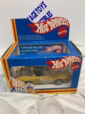 De colección Hotwheels Big Jim Amarillo Porsche Racing Team MiB Mattel 1981 Italia Foto 1 de 4