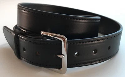 1-1/2 AMISH HECHO A MANO DINERO EN EFECTIVO CREMALLERA VIAJE COSIDO CINTURÓN DE CUERO 1.5" EE. UU. CCW Foto 1 de 4