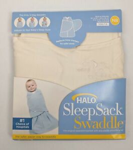 Halo Unisex Newborn Cream 3 Months Cotton Sleep Sack Swaddle NEW