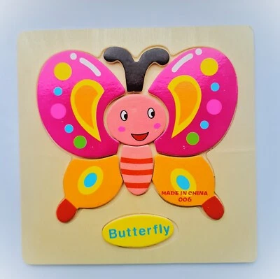 3D Cartoon Holz Kinder & Kleinkind Puzzles | Pädagogisches frühes Lernspielzeug