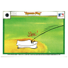 1990 Upper Deck Daffy Duck Looney Tunes Comic Ball Card #531/534 Squeeze Play