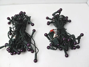 vintage Lot of 2 globe light string christmas set of 35 - Picture 1 of 7