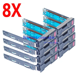 8xFür HP G8 G9 3,5 " SAS SATA HDD Rahmen Caddy 651314-001 ML350e DL360 DL380 - Bild 1 von 8